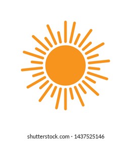 sun icon logo vector in trendy style template