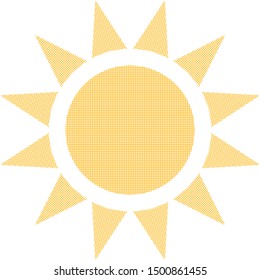 Sun icon mesh transparent symbol vector design.