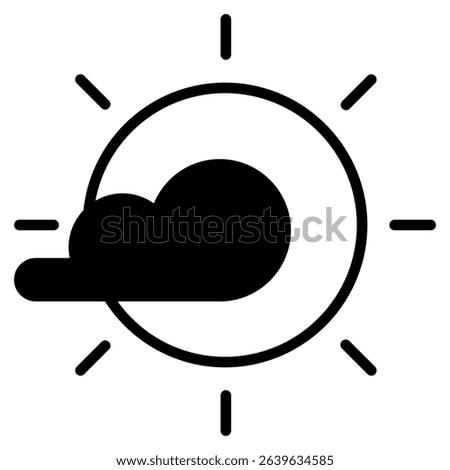 Sun icon with mixed style and pixel perfect base. Suitable for website design, logo, app and UI. Based on the size of the icon in general, so it can be reduced.