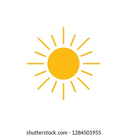 Sun icon. Modern weather icon.  Flat vector symbols.