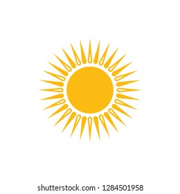 Realistic Sun Icon Weather Design Sunshine Stock Vector (Royalty Free ...