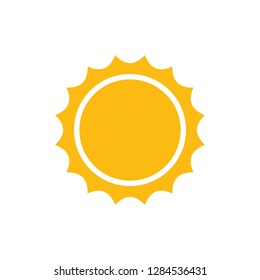 Sun icon. Modern weather icon.  Flat vector symbols.