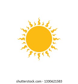 Sun icon. Modern weather icon. simple flat vector illustration