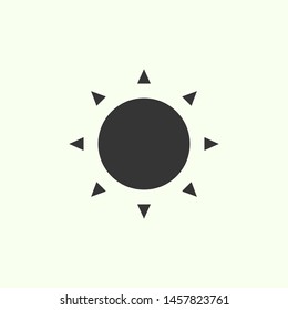 Sun icon. New trendy sun vector icon for app, logo, website, ui.