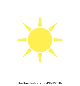 Sun. Icon on isolated background