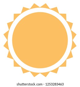 sun icon on white background. flat style. sun icon for your web site design, logo, app, UI. summer symbol. sunlight sign.
