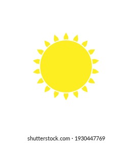 Sun Icon on white background, for Graphic Design Projects
