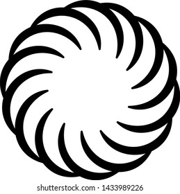 The sun icon in outline style