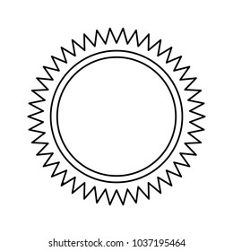 sun icon over white background vector illustration