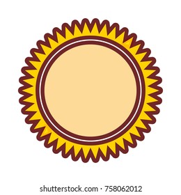 sun icon over white background vector illustration