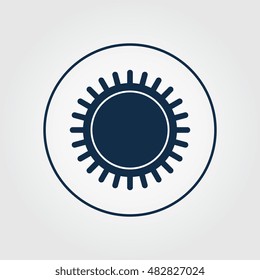 Sun Icon With Ring For Websites And Apps