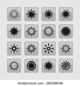 sun icon set