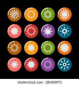 sun icon set
