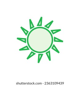 Sun icon set. Brightness Icon vector