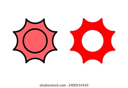 Sun icon set illustration. Brightness sign and symbol.