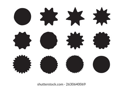 Sun icon set. Shine sun ray set. Sunset icon collection. Yellow sun star icons. Hot solar energy for tan. Graphic element. Vector illustration eps 10