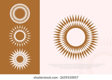 Sun icon set. sun star icons collection. Summer, sunlight, nature, sky. Vector illustration