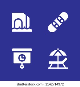 sun icon set. sun umbrella, sea cave and panel vector icon for graphic design and web