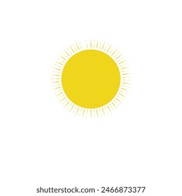 Sun icon set. Vector flat design. Collection of sun stars for use in as logo or weather icon. sun vector logo