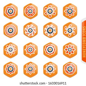 Sun icon set for web sites and user interface