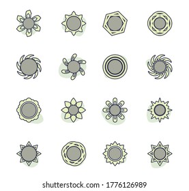 Sun icon set for web sites and user interface