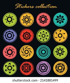 Sun icon set for web sites and user interface