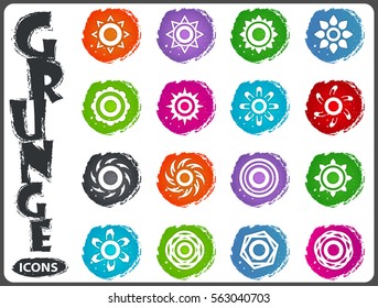 Sun icon set for web sites and user interface