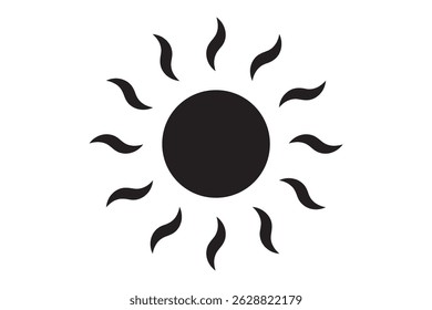 Conjunto de ícones da Sun. Ícones amarelos do sol. Brilho conjunto de raios solares. Coleção de ícones de pôr do sol.  Coleção de ícones de pôr do sol. Ícones de estrela do sol amarela. Ilustração vetorial . 