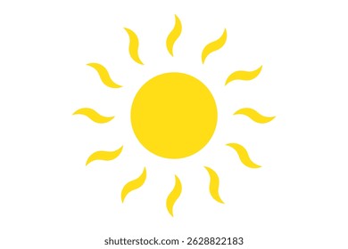 Sun icon set. Yellow sun icons. Shine sun ray set. Sunset icon collection.  Sunset icon collection. Yellow sun star icons. Vector illustration . 