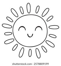 Sun icon set. Yellow sun star icons collection. Summer, sunlight, nature, sky. Vector illustration isolated on white background.