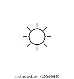 sun icon. sign design