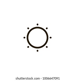 sun icon. sign design