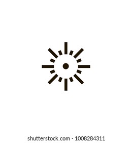 sun icon. sign design