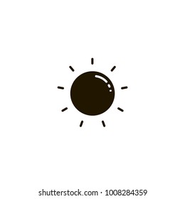 sun icon. sign design