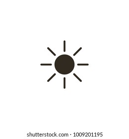 sun icon. sign design