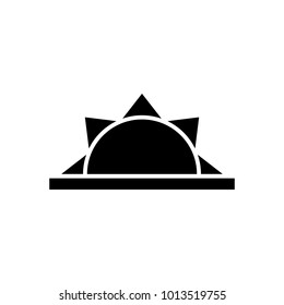 Sun icon, sign design