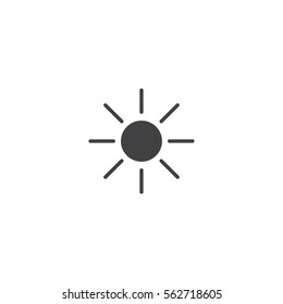 sun icon. sign design