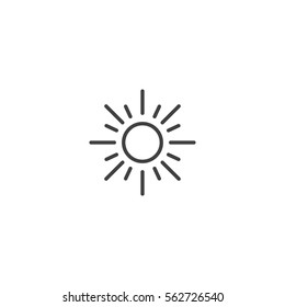sun icon. sign design
