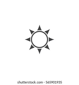 sun icon. sign design