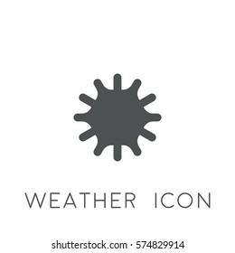 sun icon. sign design