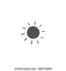 sun icon. sign design