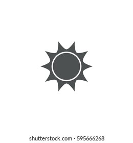 sun icon. sign design