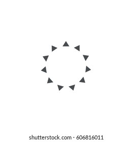 sun icon. sign design