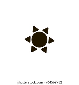 sun icon. sign design