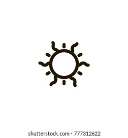 sun icon. sign design