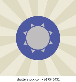 sun icon. sign design. background