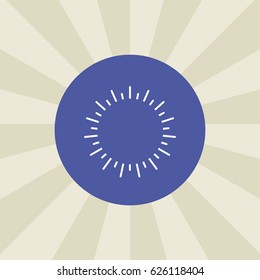 sun icon. sign design. background