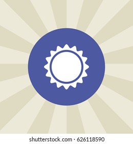 sun icon. sign design. background