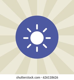 sun icon. sign design. background