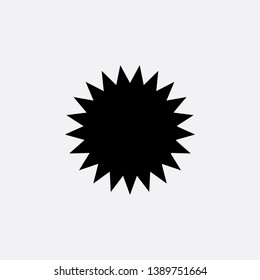 sun icon sign signifier vector